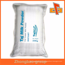 Plastic instant milk powder packaging material 25kg bags with logo printing